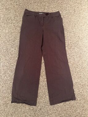 Ann Taylor Brown Wide-Leg Pants
